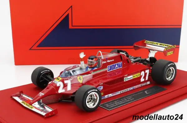 Ferrari 126CK F1 Winner GP Monaco 1981 G.Villeneuve 1:18