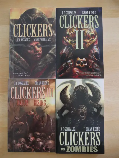 J. F. Gonzalez / Brian Keene - Clickers Series Horror books