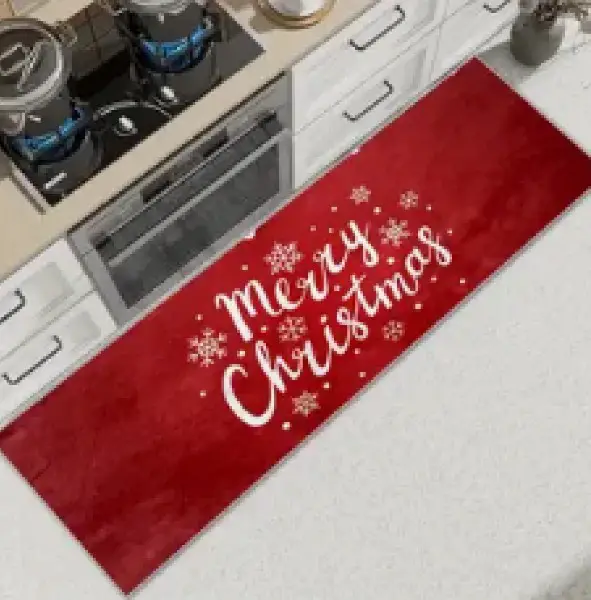 1pc maschinenwaschbarer Teppich -Weihnachtsbrief
